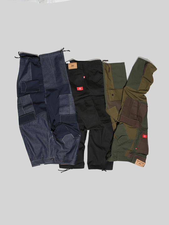 Pantalón Patchwork Black