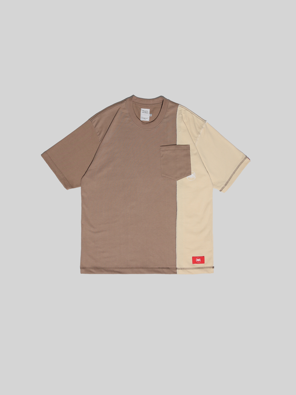Reconstructed Khaki Tee